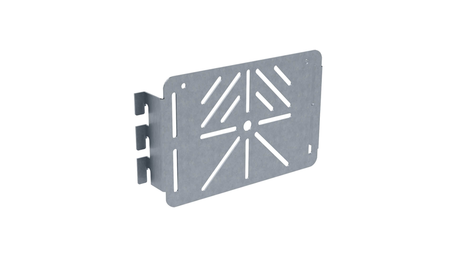 Fästplåt hålad 180x120 mm